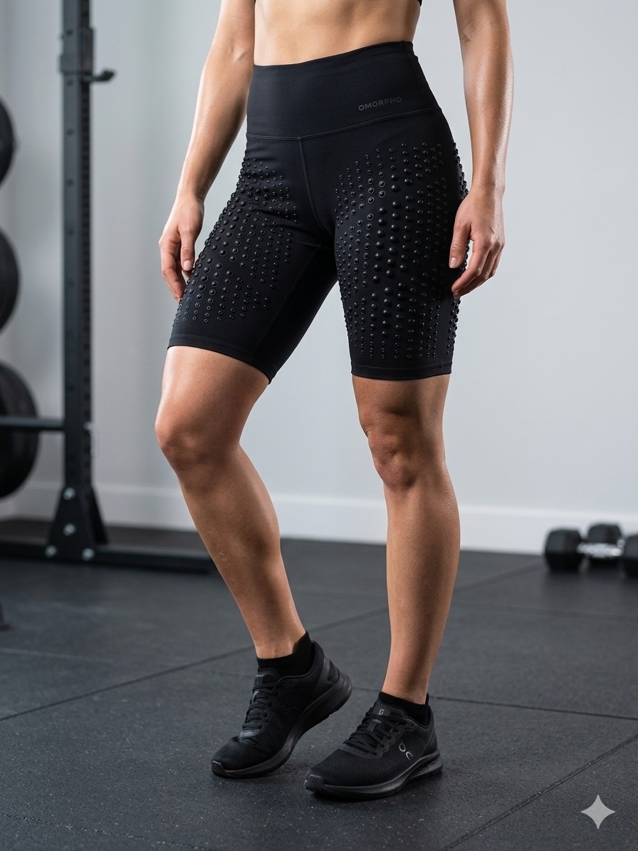 Omorpho G-Biker Short | Black Microload Weighted Compression Shorts Xs